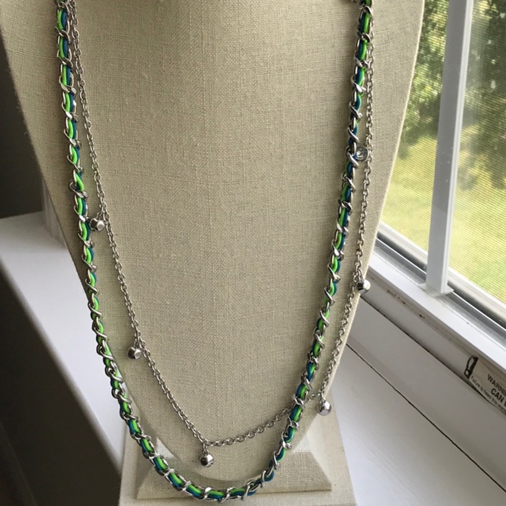 Ann Taylor necklace, silver tone